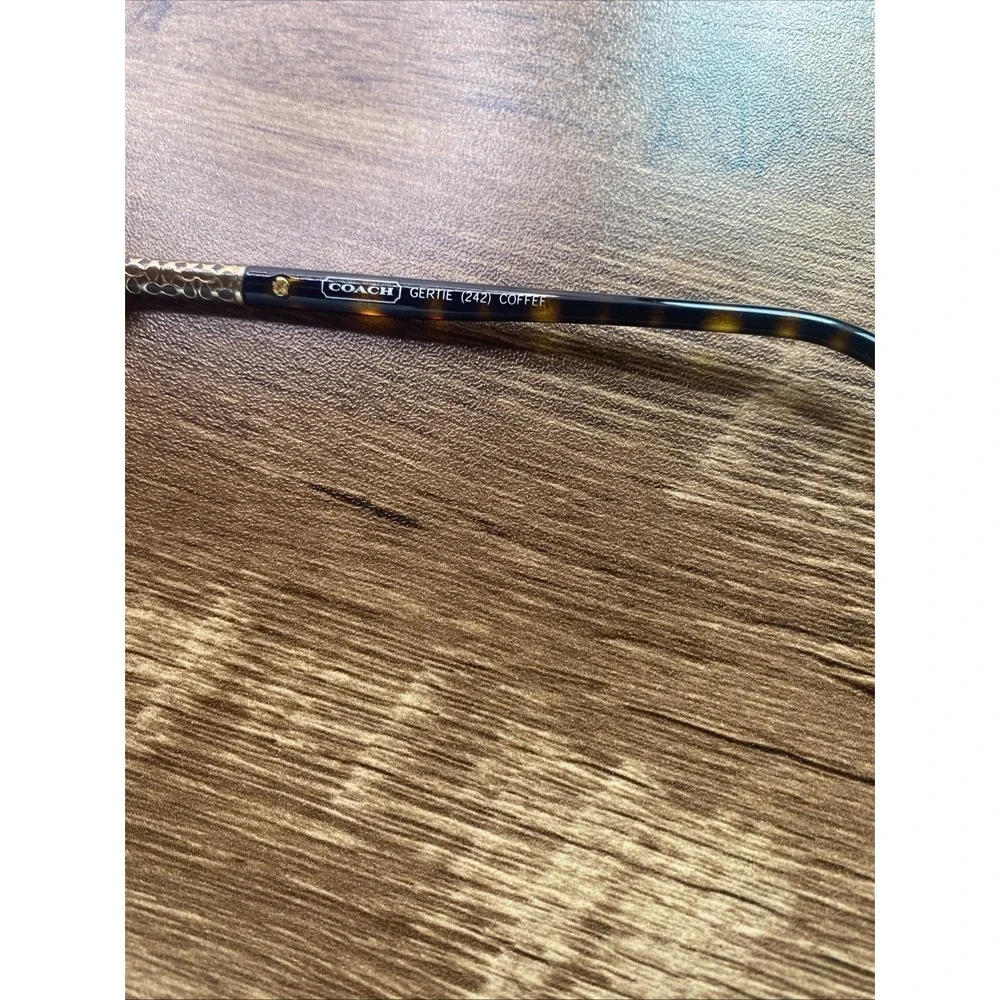 Coach Eyeglasses FRAMES ONLY Gertie 51-16-135 Brown Tortoise 383 - Picture 13 of 16